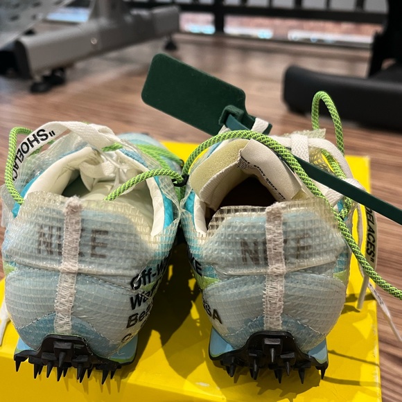 Nike X Off-White Waffle Racer SP Vivid Sky size 7 - Picture 9 of 10